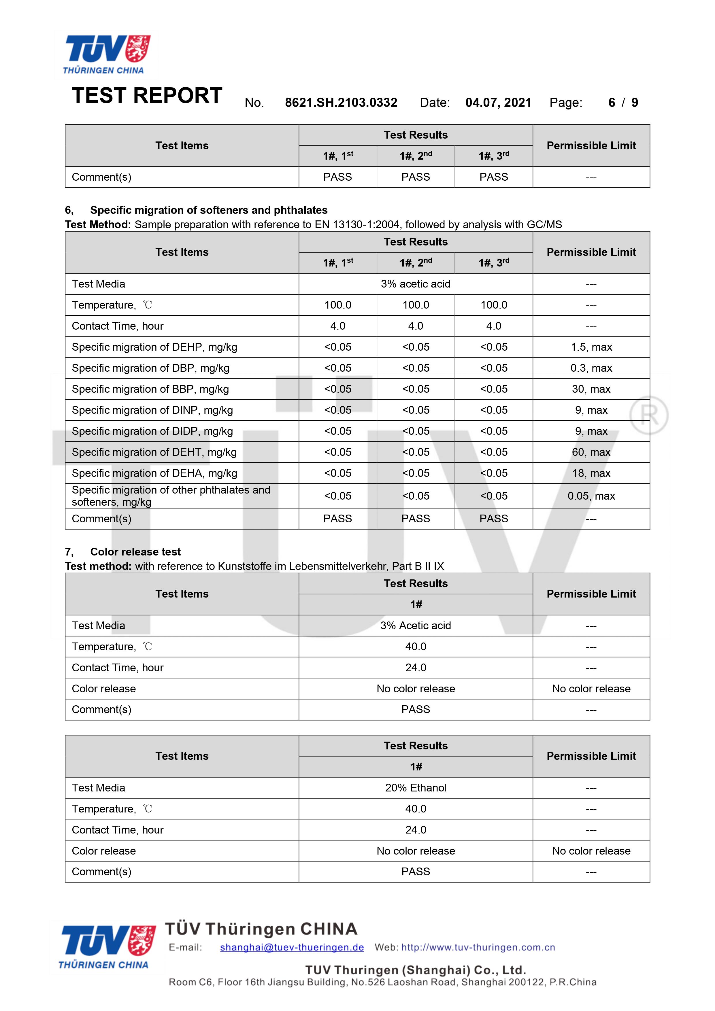 德國萊茵TUV環(huán)保袋食品接觸檢測(cè)(圖6)