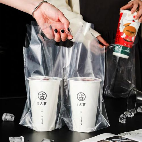 奶茶店塑料袋的常見尺寸與款式